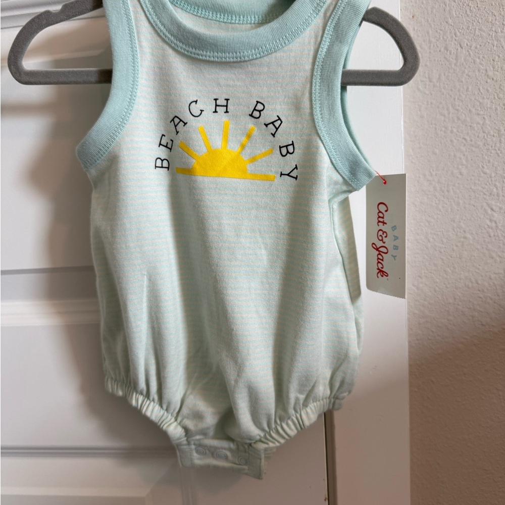 Cat & Jack Striped Baby Onesie